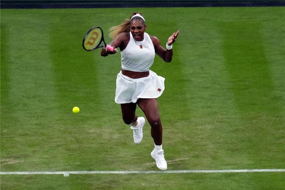 Für Serena Williams war das Einzel-Comeback in Wimbledon schnell wieder vorbei.John Walton/PA Wire/dpa
