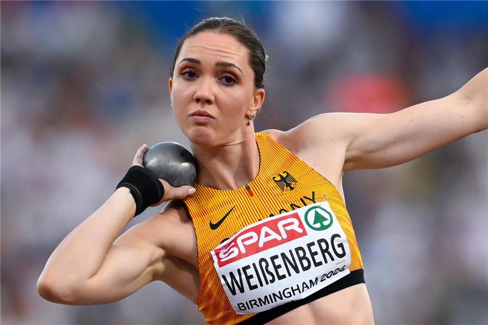 Für Sophie Weißenberg lief der erste Tag im Siebenkampf gut.Sven Hoppe/dpa