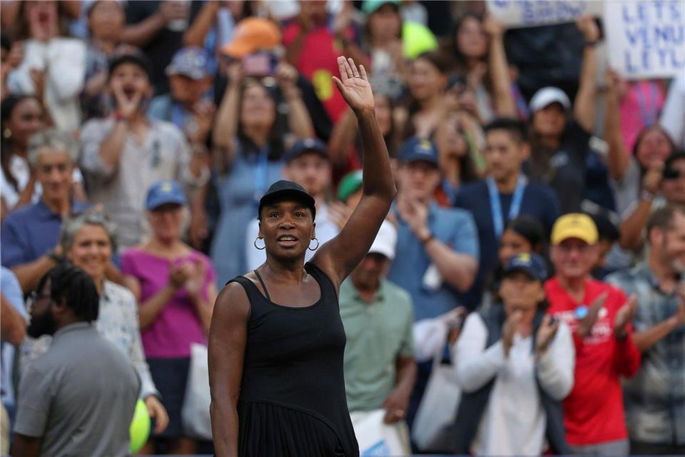 Für Venus Williams war im Doppel-Viertelfinale der US Open Schluss.Heather Khalifa/AP/dpa
