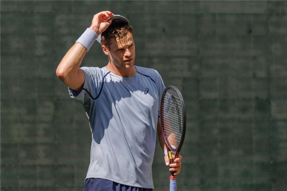 Für Yannick Hanfmann war es der letzte Auftritt bei den Terra Wortmann Open in diesem Jahr.Friso Gentsch/dpa