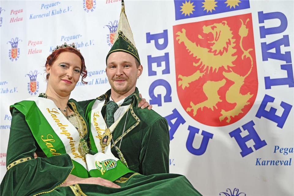 Für das Landesprinzenpaar stehen in den kommenden Wochen zahlreiche Termine in ganz Sachsen an. David Hammersen/dpa