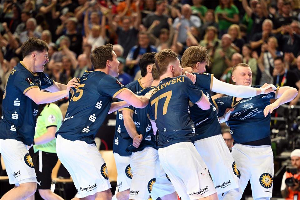 Für den Bergischen HC ist der Einzug ins Pokalfinale der größte Erfolg der Vereinsgeschichte.Federico Gambarini/dpa