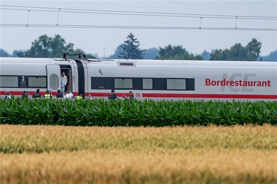 Für den mutmaßlichen Axt-Angreifer aus einem ICE in Niederbayern hat die Staatsanwaltschaft einen Antrag auf dauerhafte Unterbringung in einem psychiatrischen Krankenhaus gestellt. (Archivbild)Armin Weigel/dpa