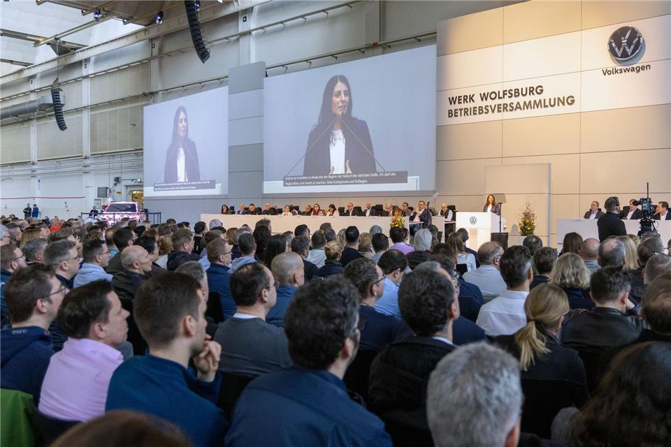 Für die Beschäftigten will Cavallo eine Anerkennungsprämie durchsetzen.Kevin Nobs/Volkswagen AG/dpa