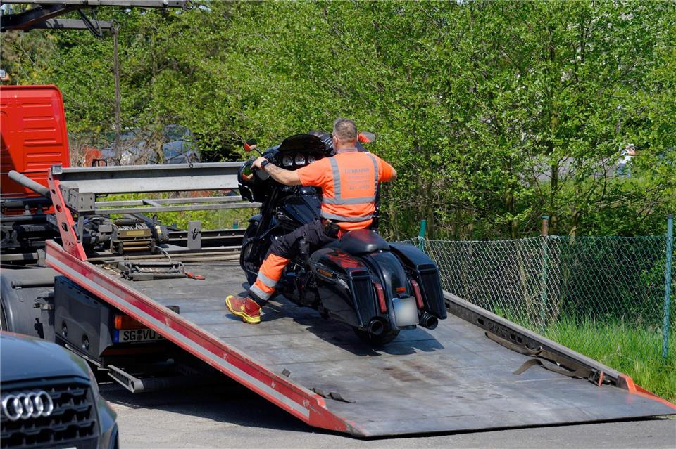 Für die Polizei ist klar, dass der „Hells Angels Motorcycle Club“ (HAMC) Leverkusen nicht wegen der Liebe zu PS-starken Zweirädern gegründet wurde:Henning Kaiser/dpa
