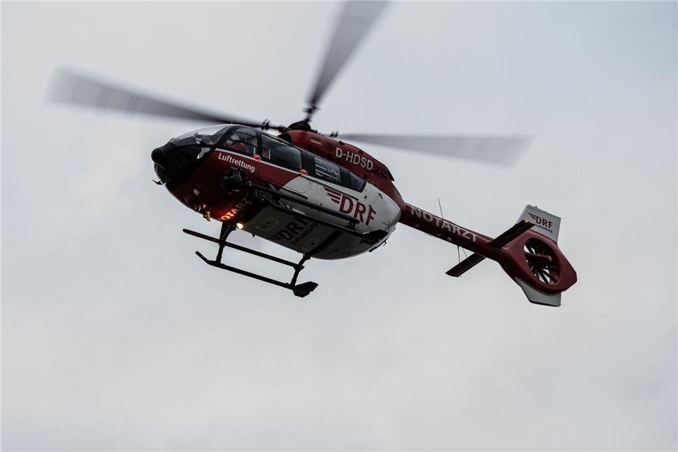 Für die Rettung war auch ein Hubschrauber im Einsatz. (Symbolbild)Paul Zinken/dpa-Zentralbild/dpa