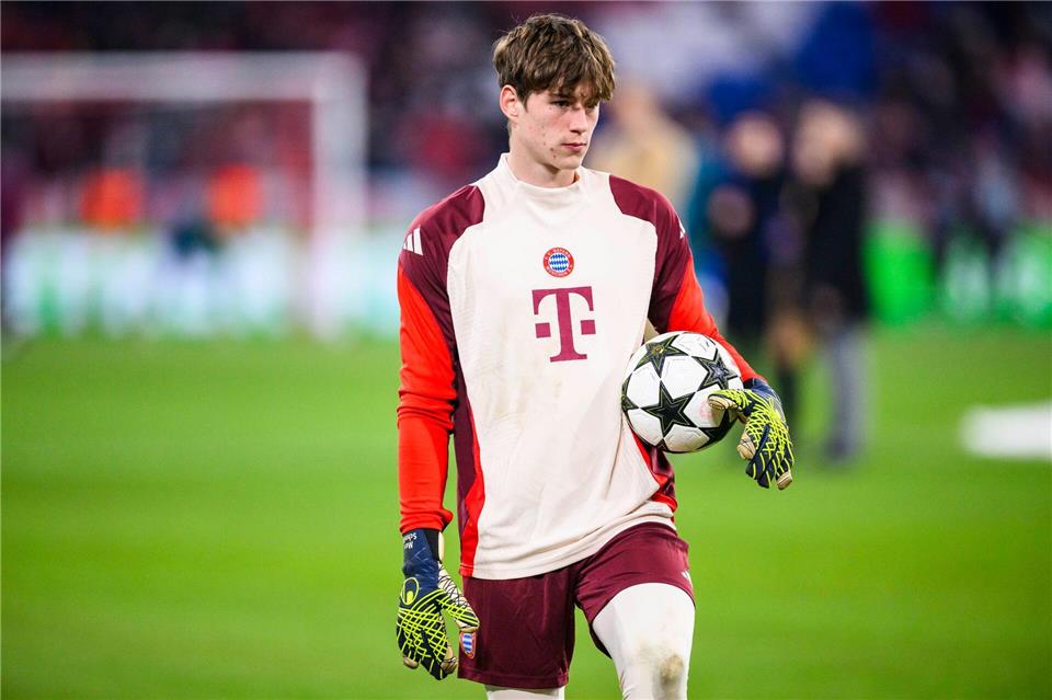 SSV Ulm leiht Torwart Schmitt vom FC Bayern aus  Für ein Jahr von München nach Ulm: Junioren-Nationaltorwart Max Schmitt.Tom Weller/dpa