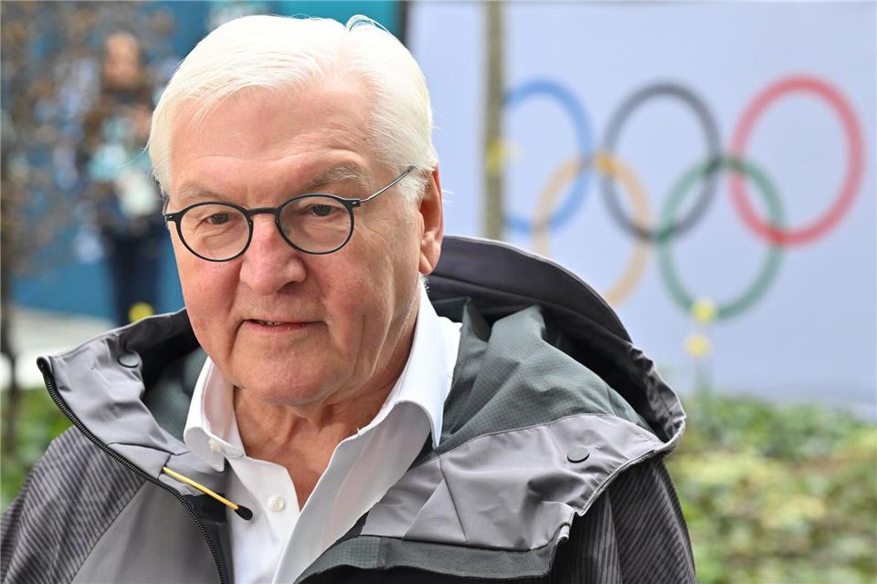 Für eine Olympia-Bewerbung, aber bitte nicht 2036: Bundespräsident Frank-Walter Steinmeier. (Archivbild)Peter Kneffel/dpa