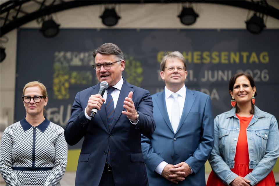 Fulda ist nun bis zum 21. Juni die heimliche Hauptstadt Hessens.Florian Wiegand/dpa
