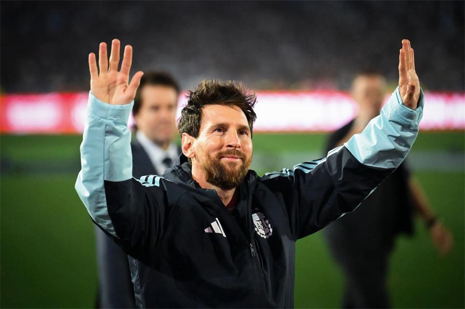 Fußballstar Lionel Messi bei seinem Abschied von der Nationalmannschaft Argentiniens. (Archivbild)Martin Cossarini/dpa