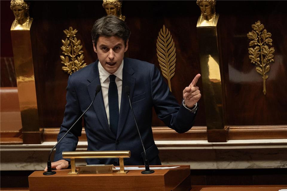 Gabriel Attal will dem französischen Präsidenten Emmanuel Macron in seinem Amt nachfolgen. (Archivbild)Aurelien Morissard/XinHua/dpa