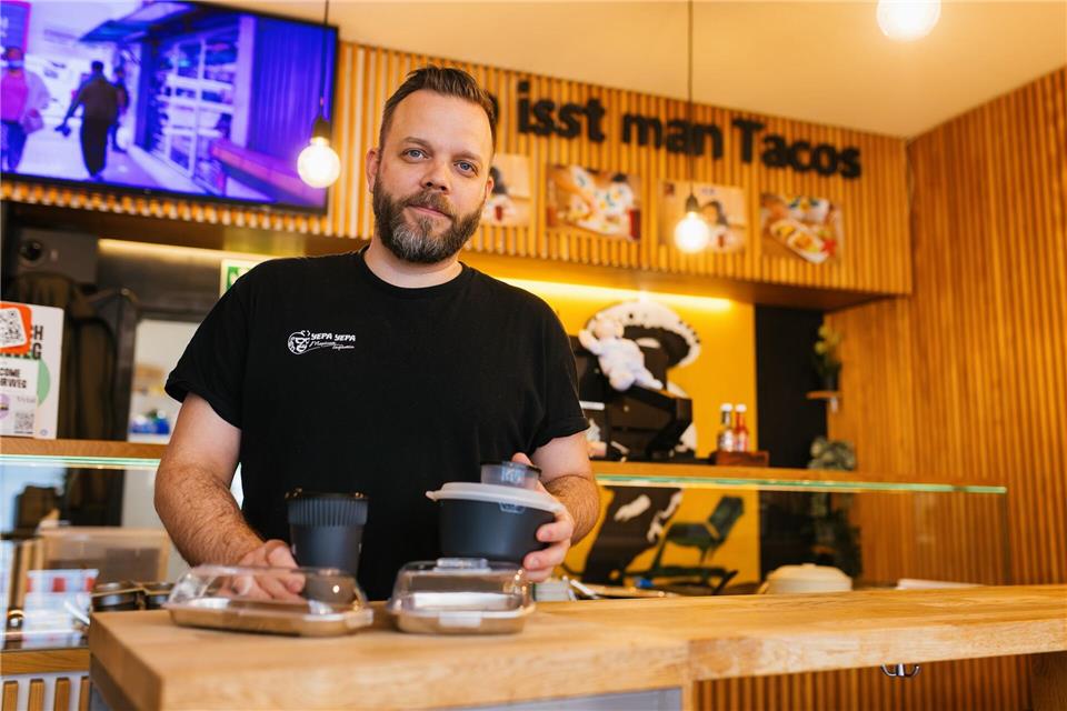 Gastronom Pfefferle verzichtet mittlerweile vollständig auf Einweg.Philipp von Ditfurth/dpa