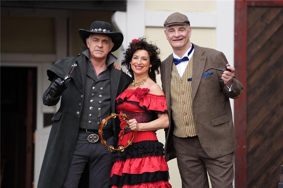 Gaststartrio am Kalkberg von Böse und temperamentvoll bis skurril.Marcus Brandt/dpa