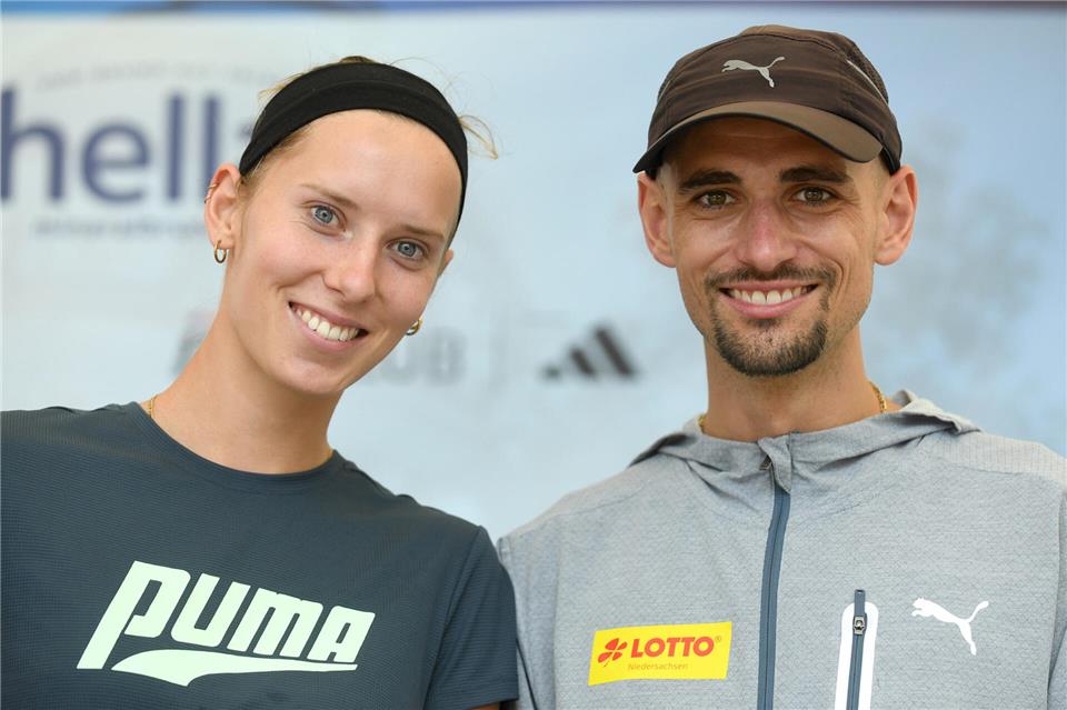 Geben Ende Mai ihr Know-how als höchst erfolgreiche Langstreckler in Heiden weiter: die Laufprofis Esther und Hendrik Pfeiffer.