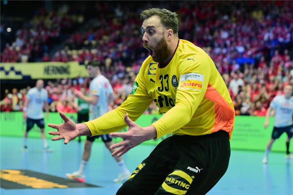 Gegen Dänemark braucht Deutschland erneut Andreas Wolff in Bestform. Sina Schuldt/dpa