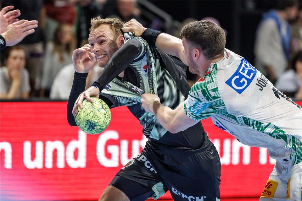 Gegen Magdeburg im Fokus: Welthandballer Mathias Gidsel von den Füchsen Berlin. (Archivbild)Andreas Gora/dpa