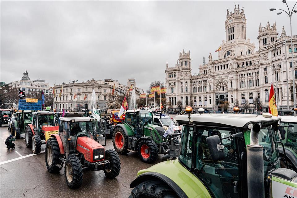 Gegen das Abkommen gab es in der Vergangenheit zahlreiche Proteste: Vor allem von Landwirten. (Archivbild)Carlos Luján/EUROPA PRESS/dpa