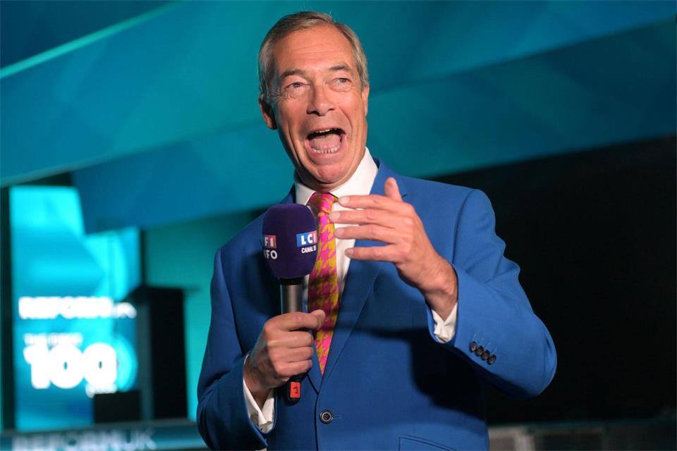 Gegen die britische Partei von Nigel Farage wurden erneut Vorwürfe erhoben.Thomas Krych/AP/dpa