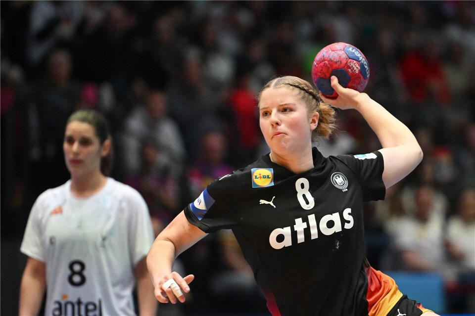 Gehörte gegen Uruguay zu den Besten: Nina Engel.Marijan Murat/dpa