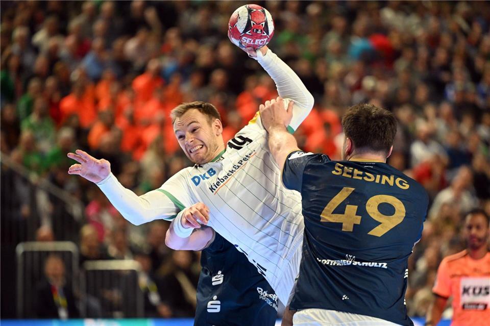 Gehörte zu Berlins Besten: Welthandballer Mathias Gidsel.Federico Gambarini/dpa