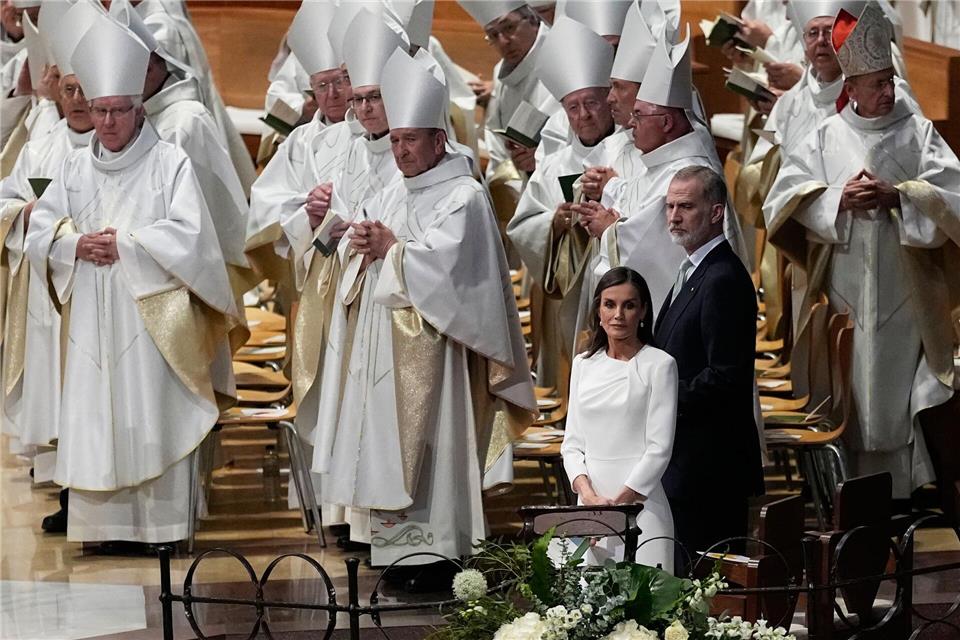 Geladen waren insgesamt rund 4.000 Teilnehmer.Alessandra Tarantino/AP/dpa