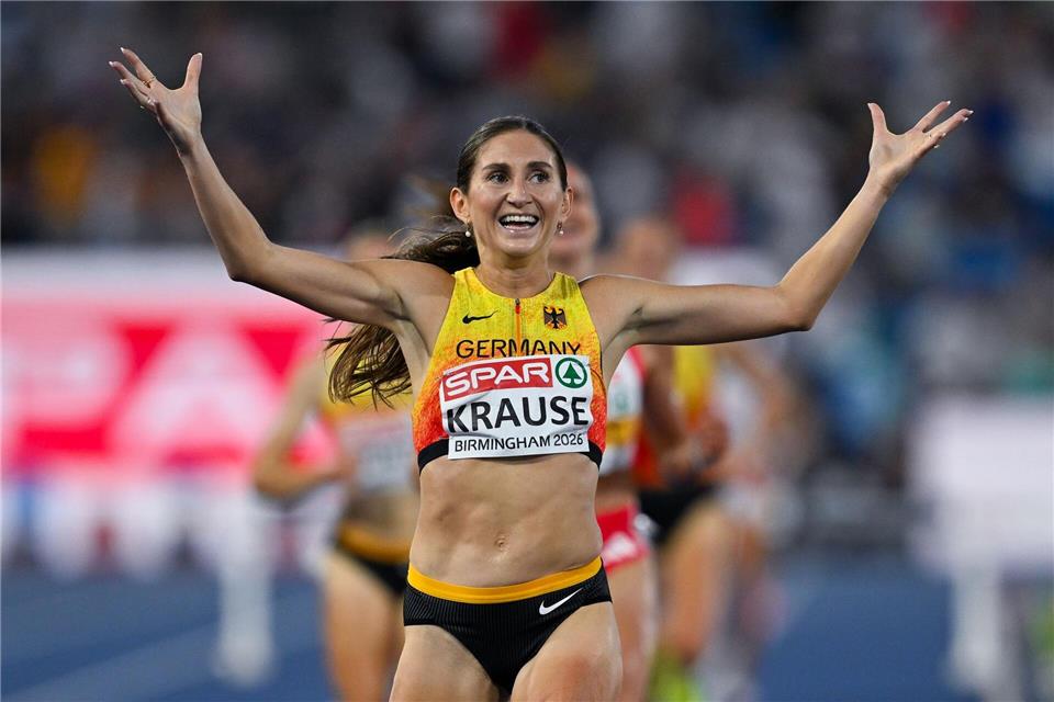 Gesa Krause feierte ihren dritten EM-Titel.Sven Hoppe/dpa