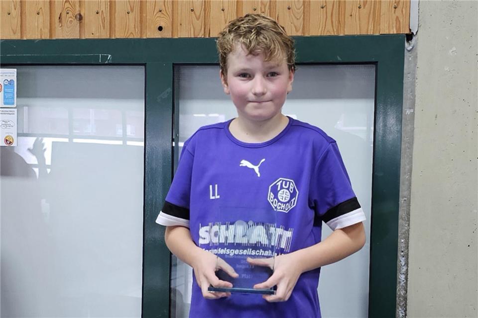 Gewann in Haltern am See den U13-Titel im Tischtennis-Bezirk: Lukas Lebbing.