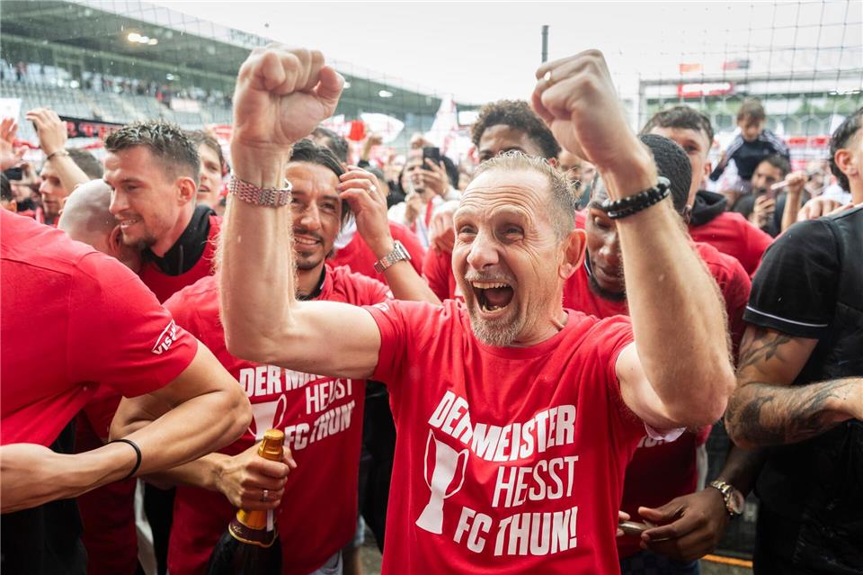 Gewann mit Thun die Schweizer Meisterschaft: Mauro Lustrinell. (Archivbild)Alessandro Della Valle/KEYSTONE/dpa