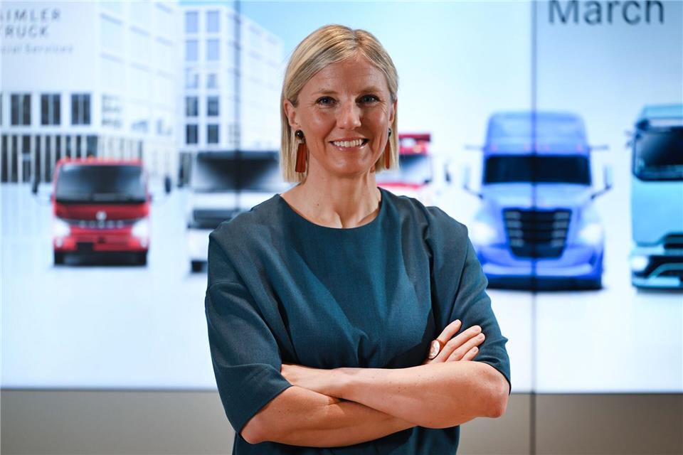 Gewinneinbruch bei Daimler Truck.(Archivbild)Bernd Weißbrod/dpa