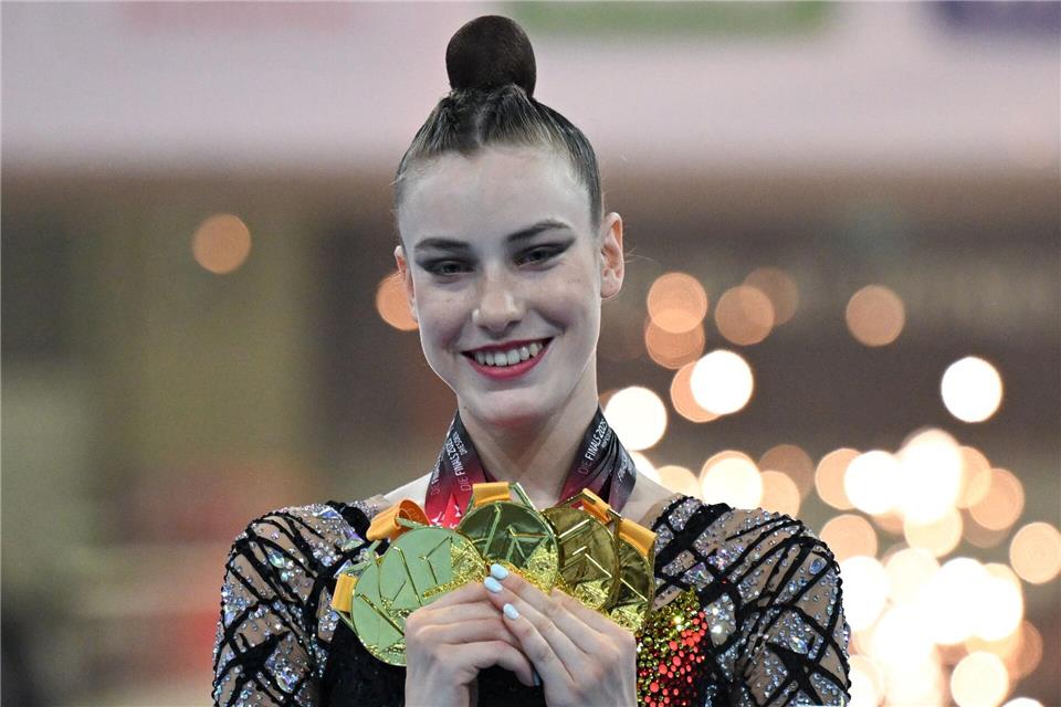 Gewinnt Darja Varfolomeev auch bei den Weltmeisterschaften wieder fünfmal Gold?Hendrik Schmidt/dpa