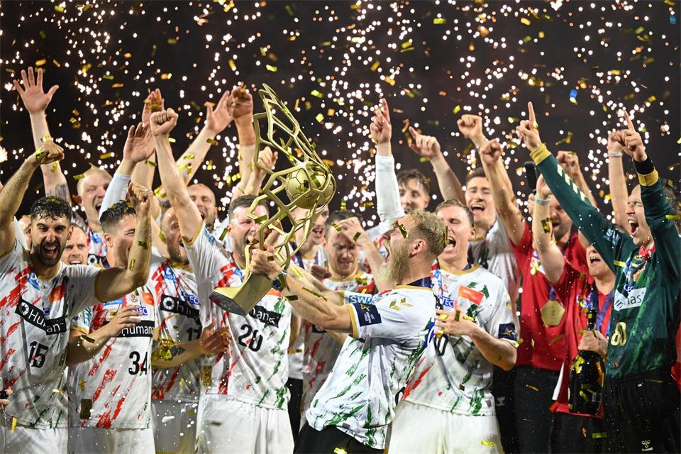 Gewinnt der SC Magdeburg wie zuletzt 2025 die Champions League? (Archivbild)Marius Becker/dpa