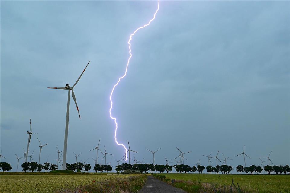 Gewitter, Stürme und Hitze zeigten am Wochenende bereits erste Spuren.Patrick Pleul/dpa