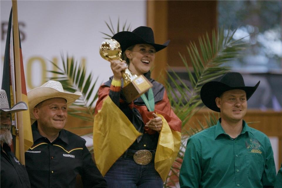 Gina Schumacher ist erfolgreiche Westernreiterin.ZDF/dpa