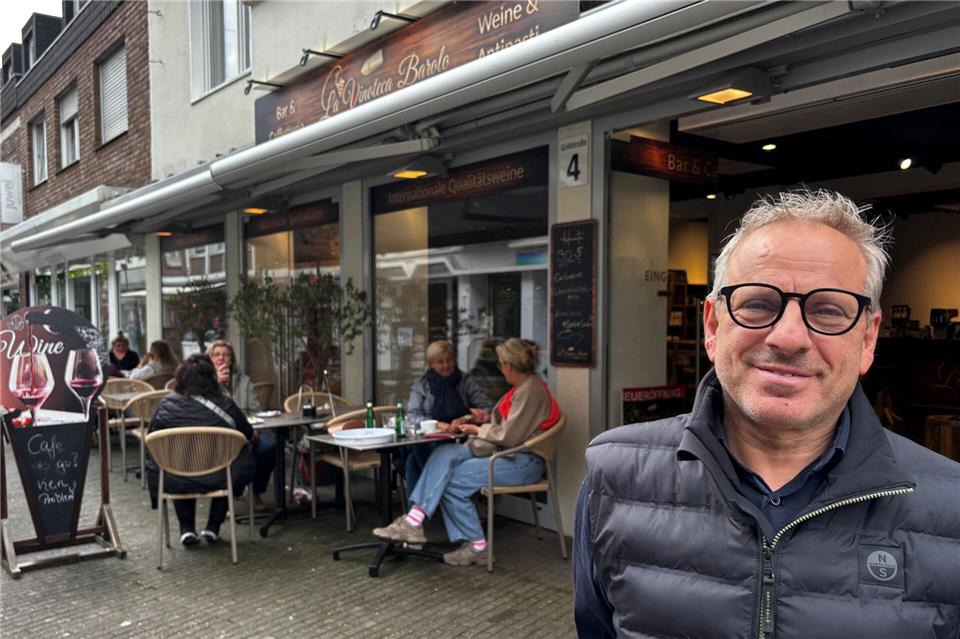 Giuseppe Bongiorno ist mit dem Start seiner „Vinoteca Barolo“ in der Goldstraße sehr zufrieden.