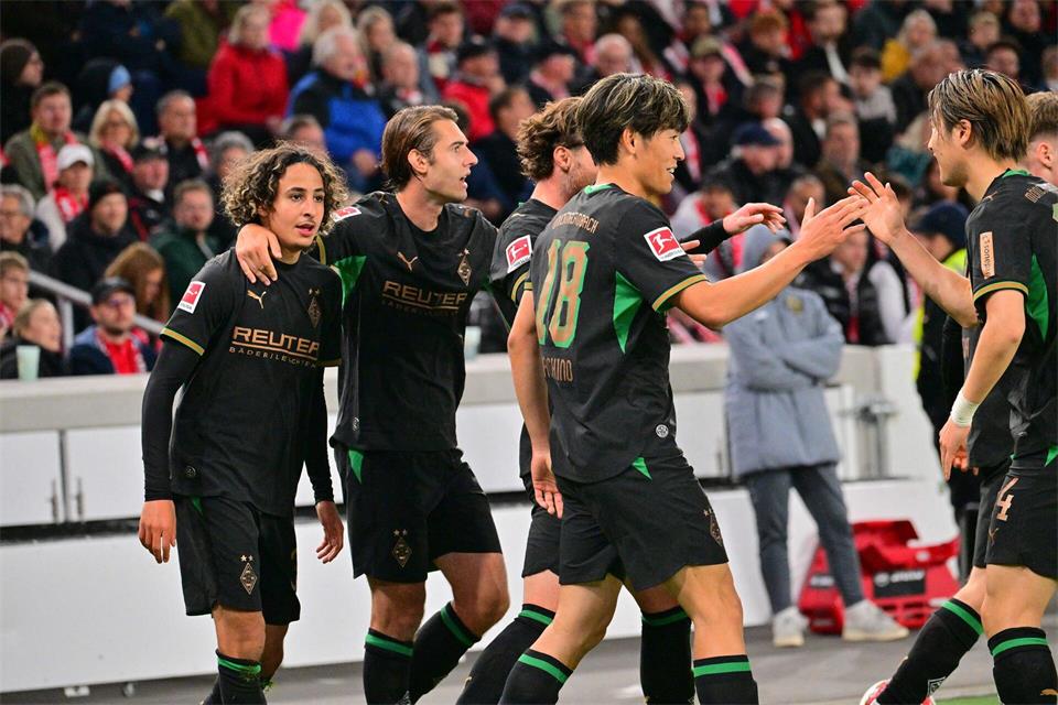 Gladbach gelingt in Stuttgart der ersehnte erste Saisonsieg.Jan-Philipp Strobel/dpa