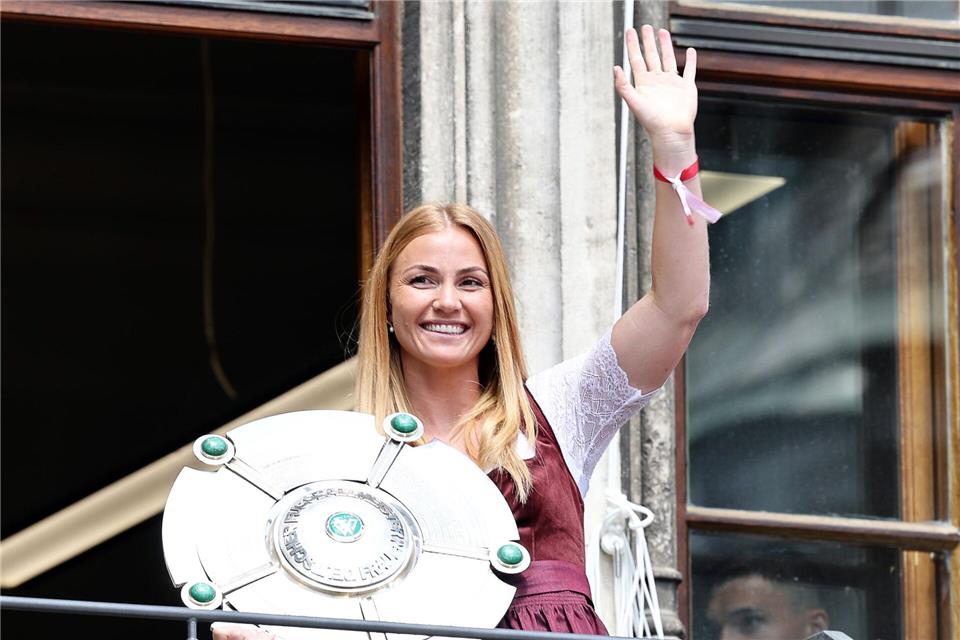 Glodis Perla Viggosdottir hat ihr Glück auch privat gefunden. (Archivbild)Daniel Löb/dpa