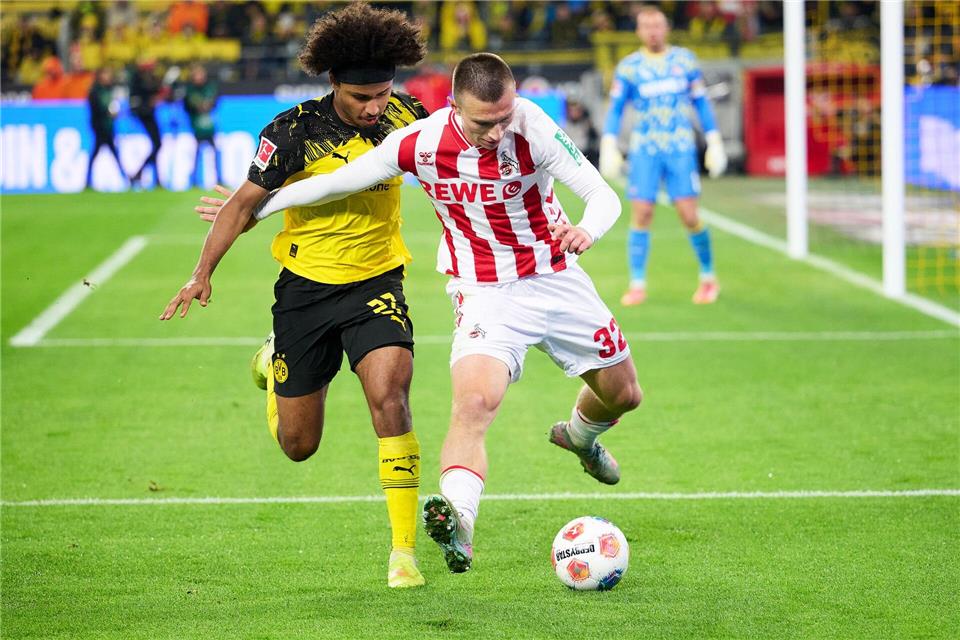 Kovac über Adeyemis Wutausbruch: „Unnötig“ Glücklos gegen Köln: Karim Adeyemi (l).Bernd Thissen/dpa