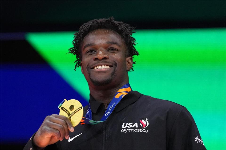 Gold am Boden: Frederick Richards.Francisco Seco/AP/dpa