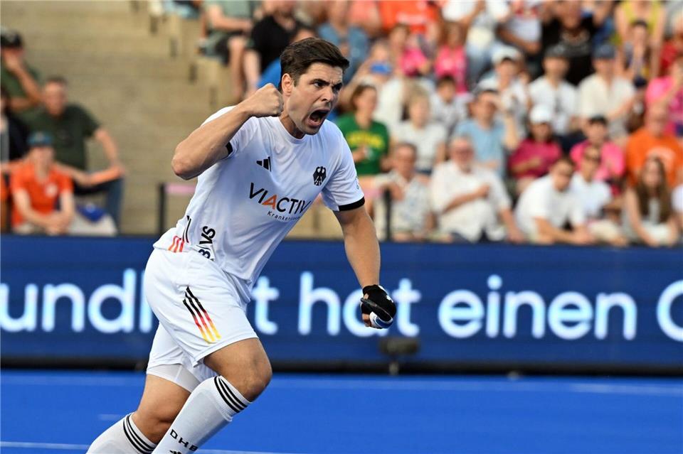 Gonzalo Peillat ist bester Torschütze der deutschen Mannschaft.Federico Gambarini/dpa