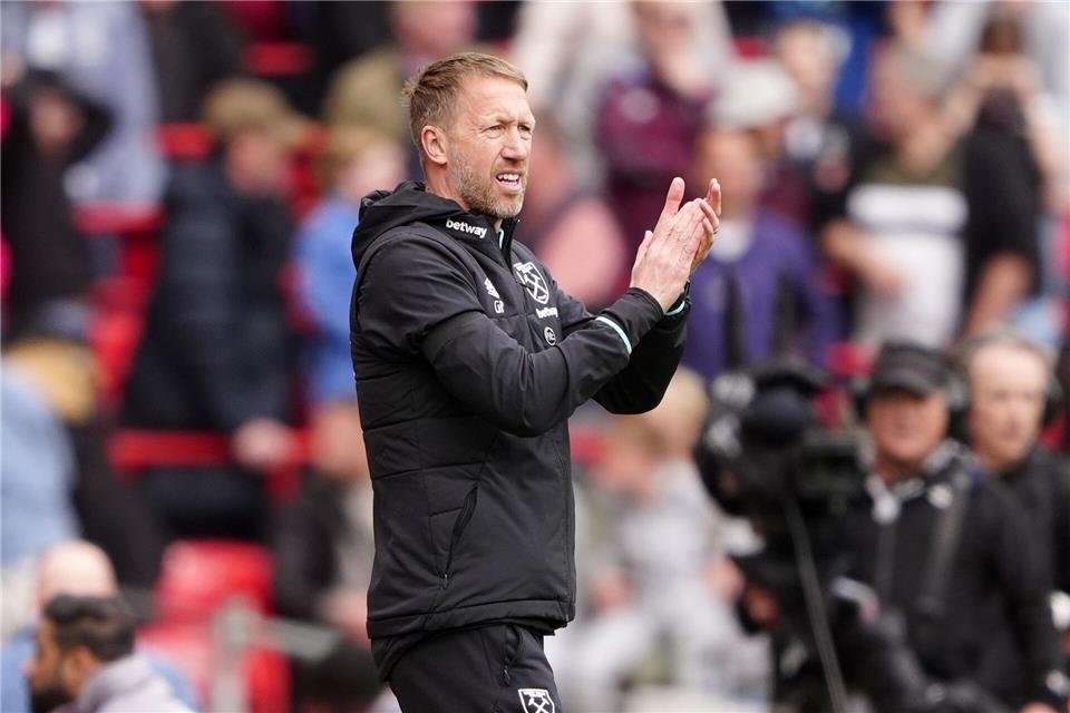 Trainerwechsel bei Füllkrug-Club West Ham: Nuno übernimmt Graham Potter ist nicht mehr Trainer von West Ham United.Peter Byrne/PA Wire/dpa