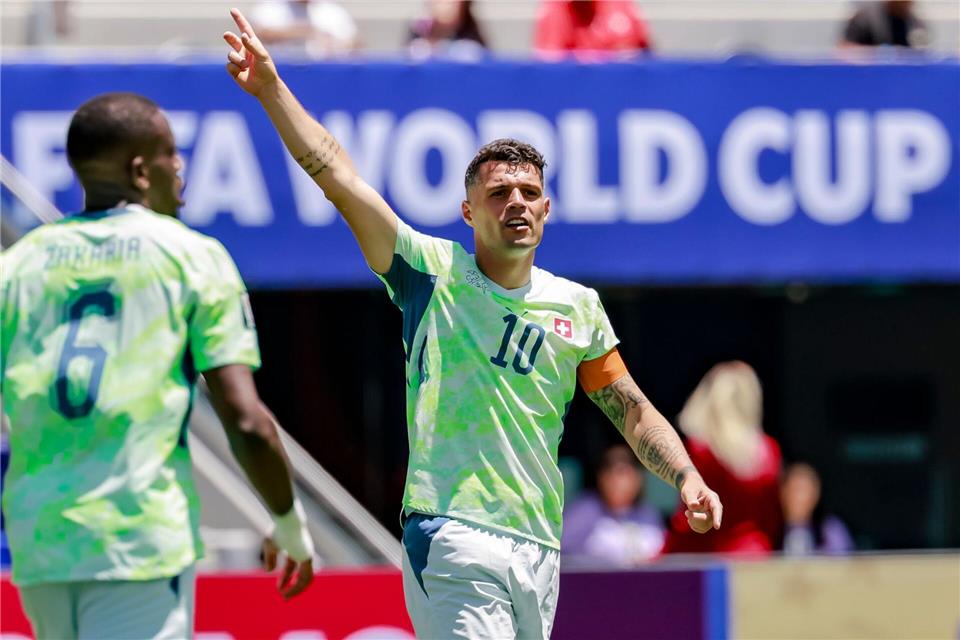 Granit Xhaka gibt weiter bei der Schweiz den Takt vor. (Archivbild)Peter Klaunzer/KEYSTONE/dpa