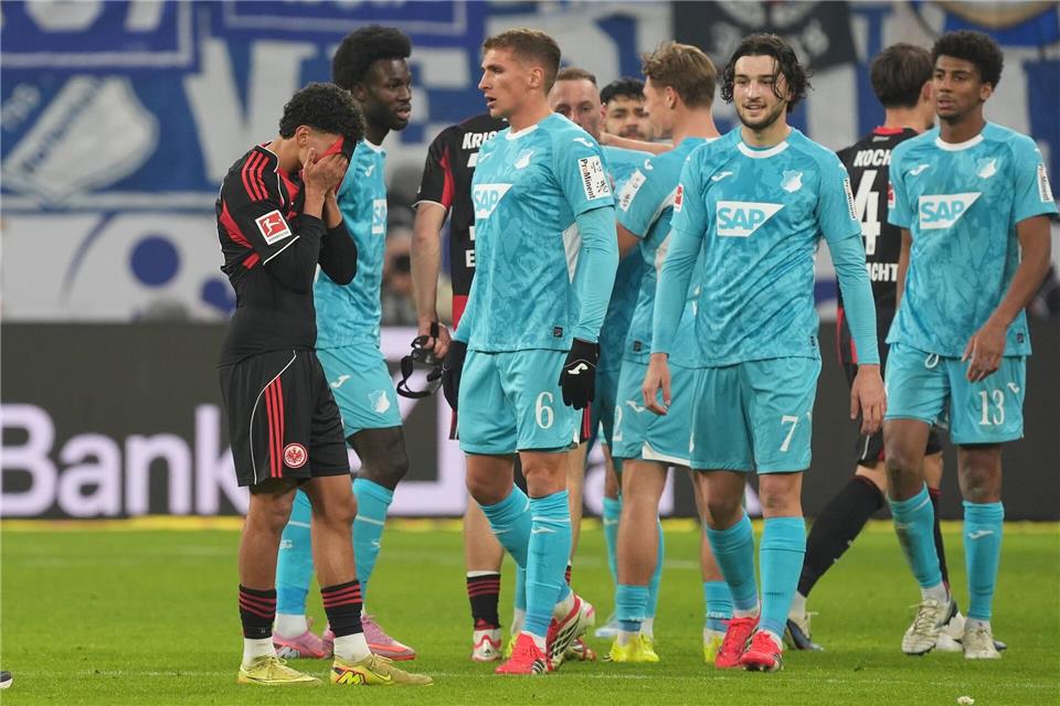 Groß war der Frankfurter Frust nach der Niederlage gegen Hoffenheim.Marc Schüler/dpa
