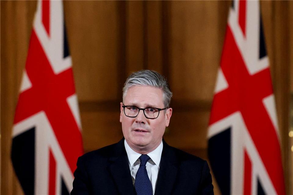 Großbritannien erkennt einen palästinensischen Staat an.Toby Melville/Pool Reuters/AP/dpa