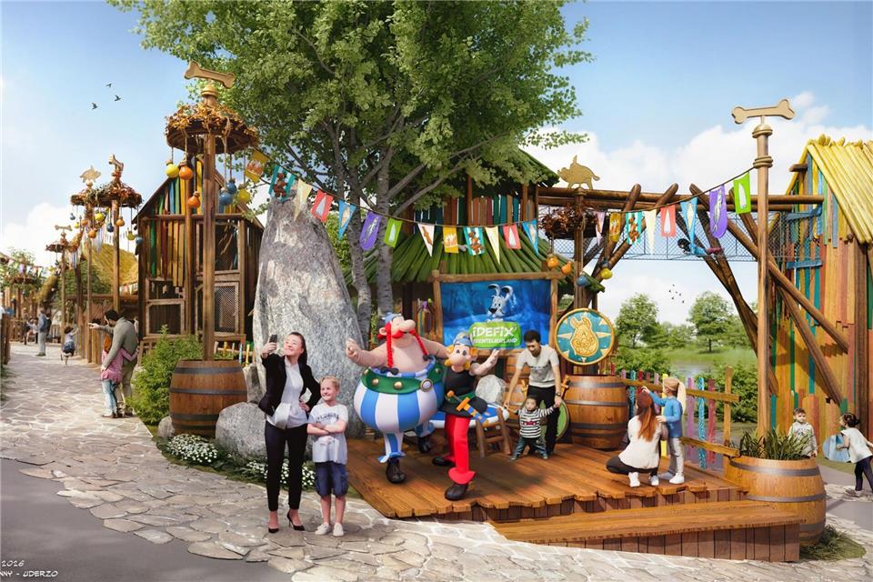 Große Veränderungen stehen im Freizeitpark Belantis in Leipzig an - der soll sich nach und nach in einen Asterix-Park verwandeln.Event Park GmbH/dpa-tmn