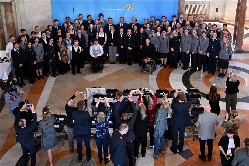 Großer Empfang für Bayerns Olympioniken in der Bayerischen Staatskanzlei. Sven Hoppe/dpa