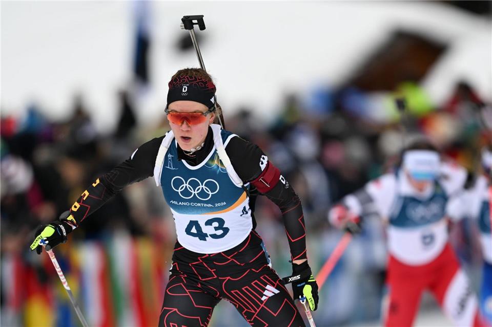 Grotians Rennen liefen nicht so, wie sie sich das gewünscht hatte.Hendrik Schmidt/dpa