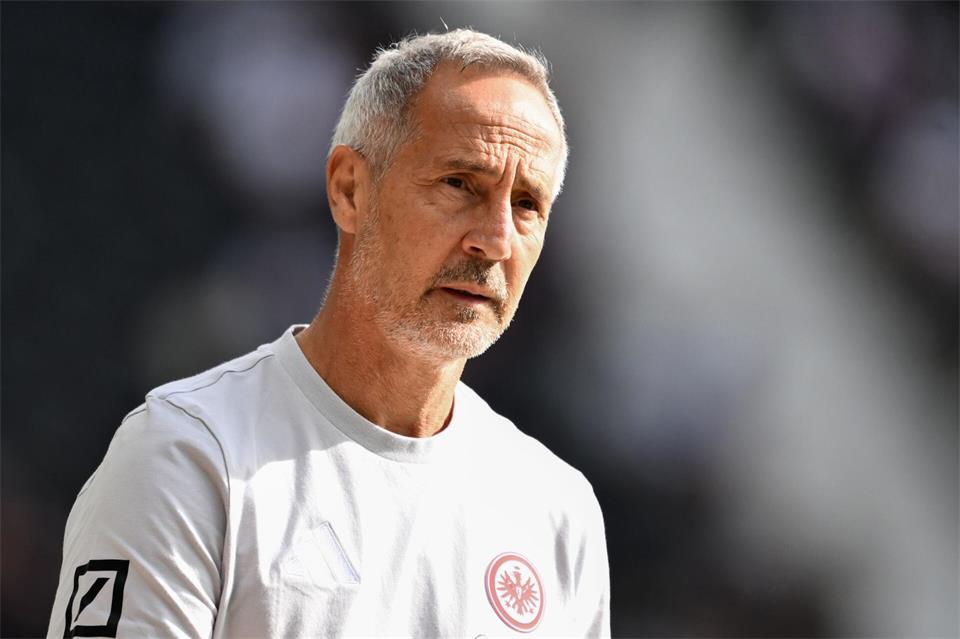 Grübelt auch über das System: Eintracht-Trainer Adi Hütter (Archivbild)Florian Wiegand/dpa