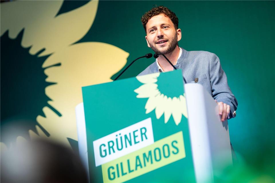Grünen-Bundesvorsitzender Felix Banaszak teilte gegen Ministerpräsident Markus Söder (CSU) aus.Lukas Barth/dpa