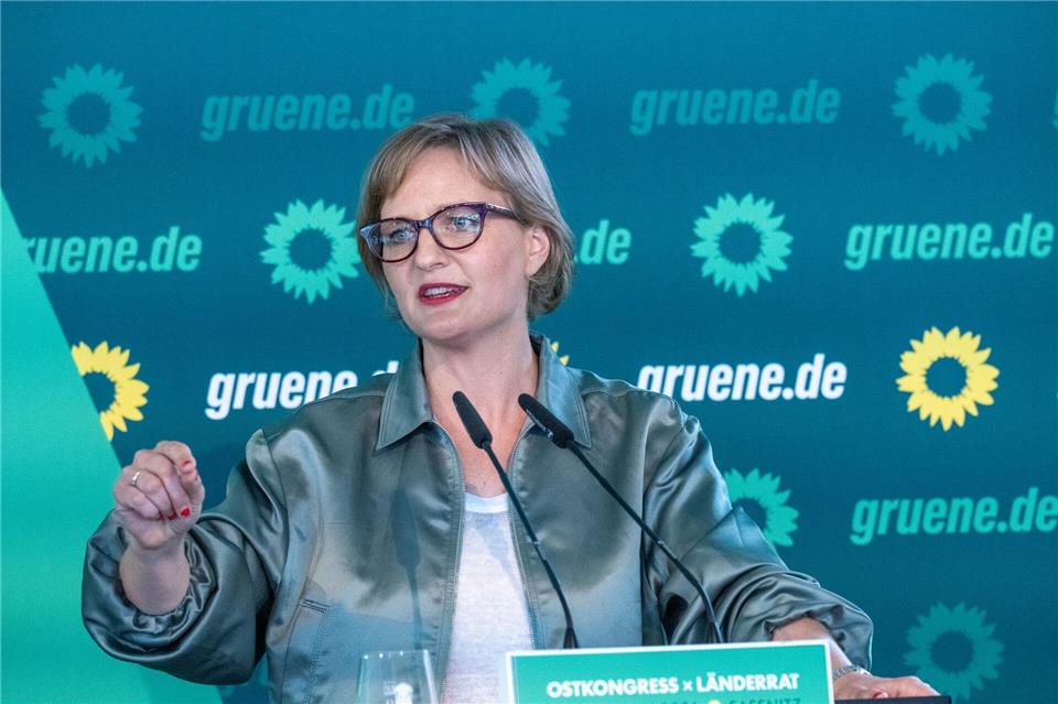 Grünen-Chefin Franziska Brantner keilt gegen die Bundesregierung.Stefan Sauer/dpa