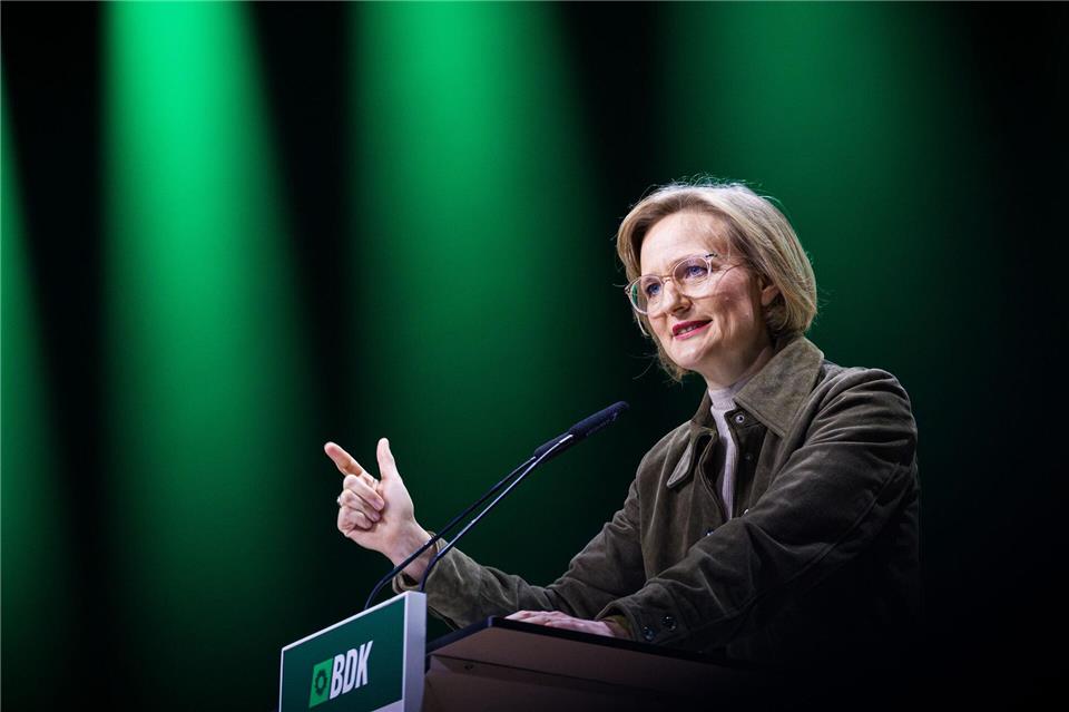 Grünen-Chefin Franziska Brantner spricht sich für mehr Unterstützung aus Deutschland für die Ukraine aus. (Archivbild)Moritz Frankenberg/dpa